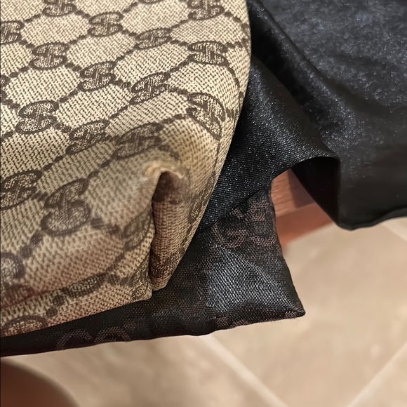 Gucci Monogram Tote Bag with Brown Accents - Picture 3 of 9